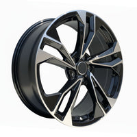 AU12 19x8.5 5x112 +32 66.6 Black Machined Face