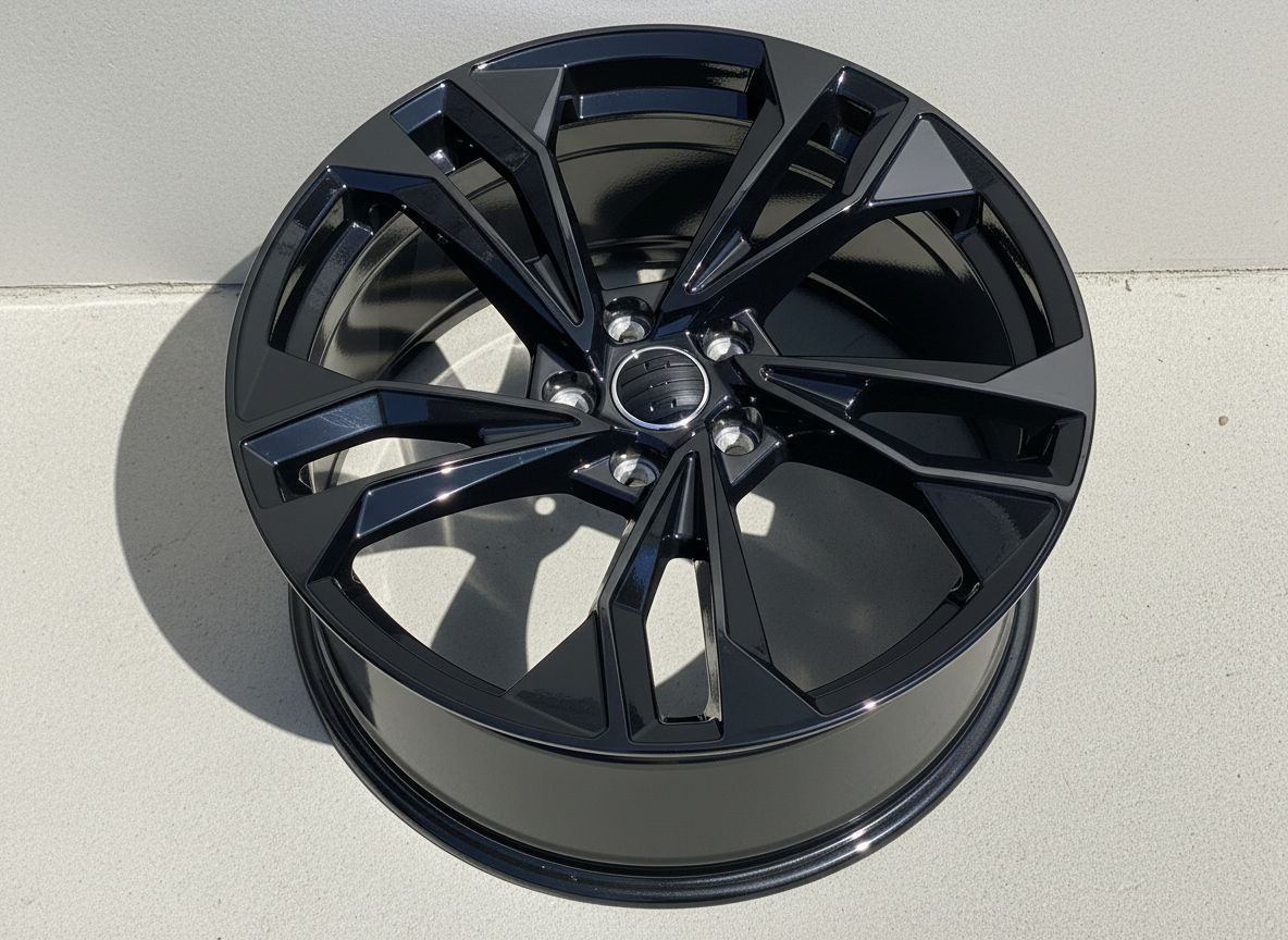 AU12 19x8.5 5x112 +40 66.6 Gloss Black