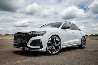 AU13 20x9 5x112 +35 CB66.6 Black Machined Face