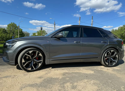 AU13 20x9 5x112 +35 CB66.6 Black Machined Face