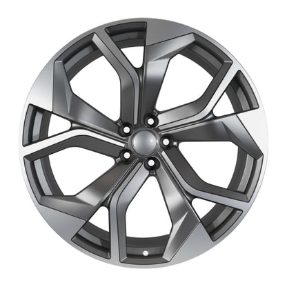 AU13 22x10 5x112 +26 66.6 Gunmetal Machined Face