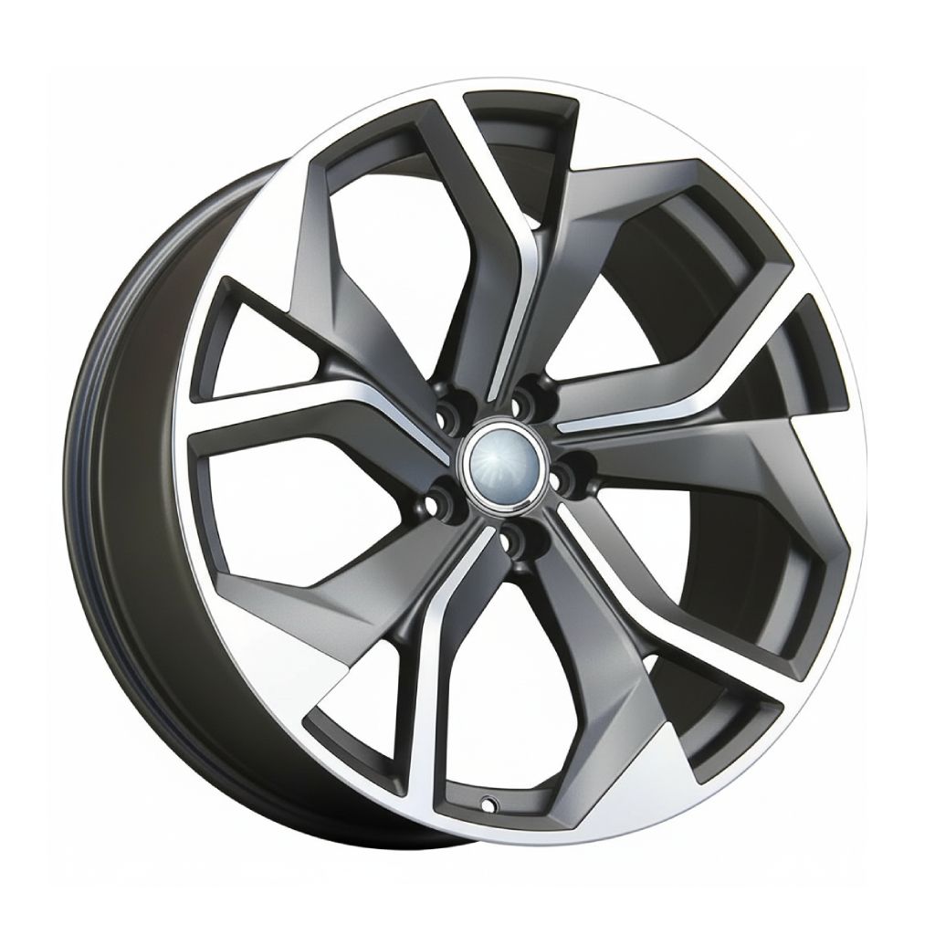 AU13 22x10 5x112 +26 66.6 Gunmetal Machined Face