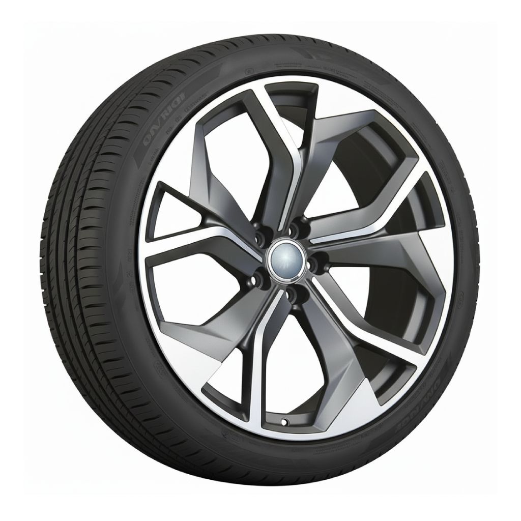 AU13 22x10 5x112 +26 66.6 Gunmetal Machined Face