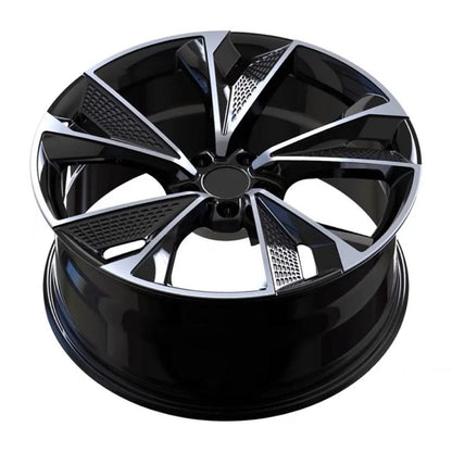 AU14 19x8.5 5x112 +32 66.6 Black Machined Face