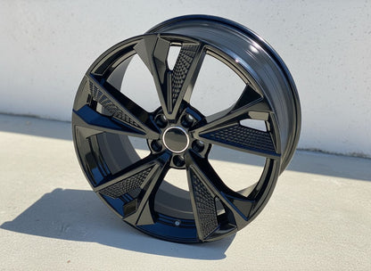AU14 20x9 5x112 +32 66.6 Gloss Black