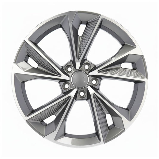 AU14 19x8.5 5x112 +32 66.6 Gunmetal Machined Face