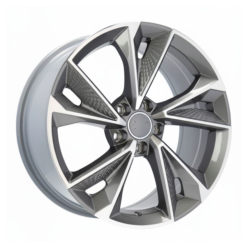 AU14 19x8.5 5x112 +32 66.6 Gunmetal Machined Face