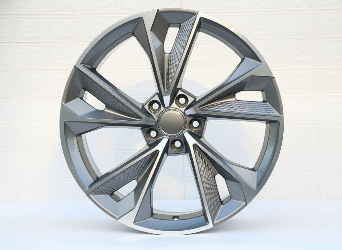 AU14 19x8.5 5x112 +32 66.6 Gunmetal Machined Face