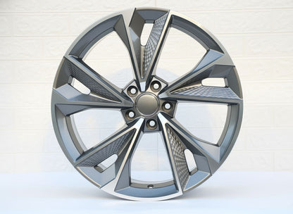 AU14 19x8.5 5x112 +32 66.6 Gunmetal Machined Face