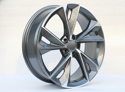 AU14 19x8.5 5x112 +32 66.6 Gunmetal Machined Face