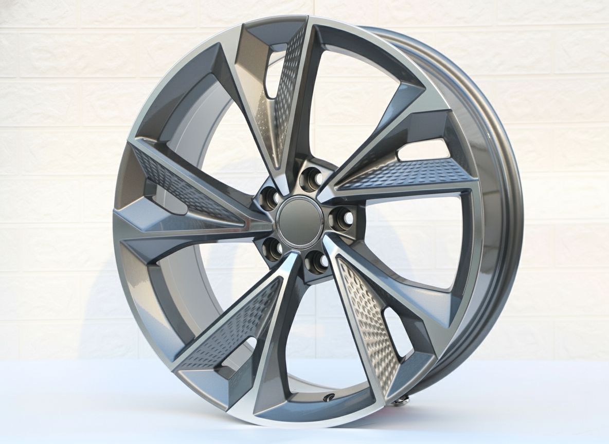 AU14 19x8.5 5x112 +32 66.6 Gunmetal Machined Face