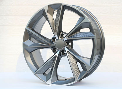 AU14 19x8.5 5x112 +32 66.6 Gunmetal Machined Face