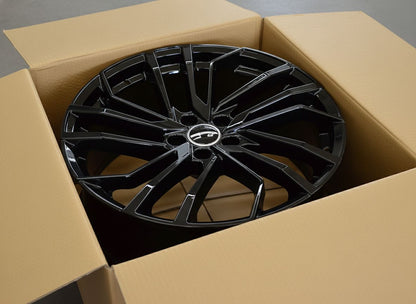 AU15 18x8 5x112 +35 66.6 Gloss Black