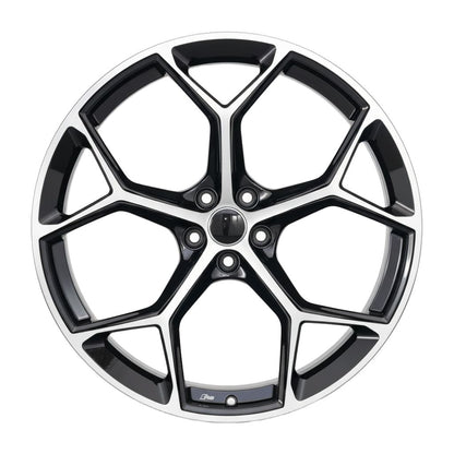 AU16 19x8.5 5x112 +32 66.6 Black Machined Face