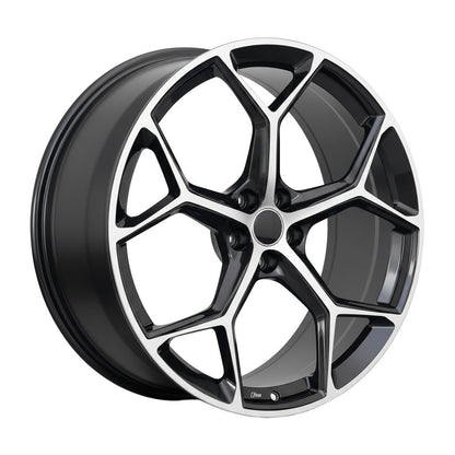 AU16 19x8.5 5x112 +32 66.6 Black Machined Face