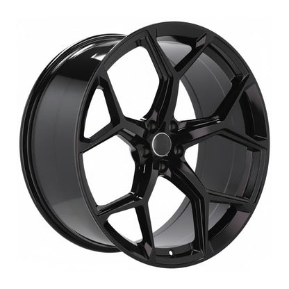 AU16 20x9 5x112 +32 66.6 Gloss Black