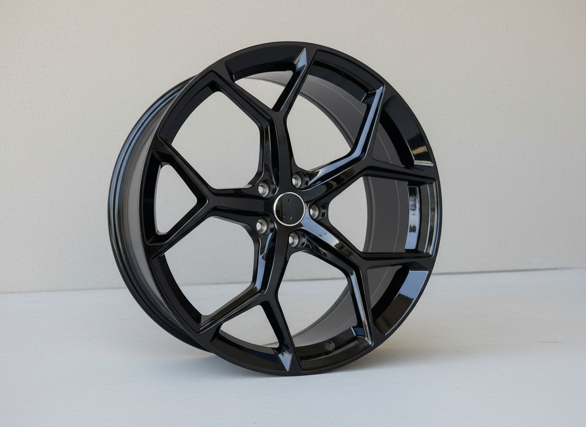 AU16 20x9 5x112 +32 66.6 Gloss Black