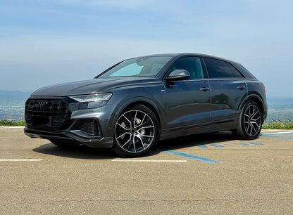 AU5 20X9 5X112 +35 66.6 Gloss Black Machined Face