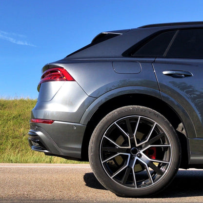 AU5 20X9 5X112 +35 66.6 Gloss Black Machined Face