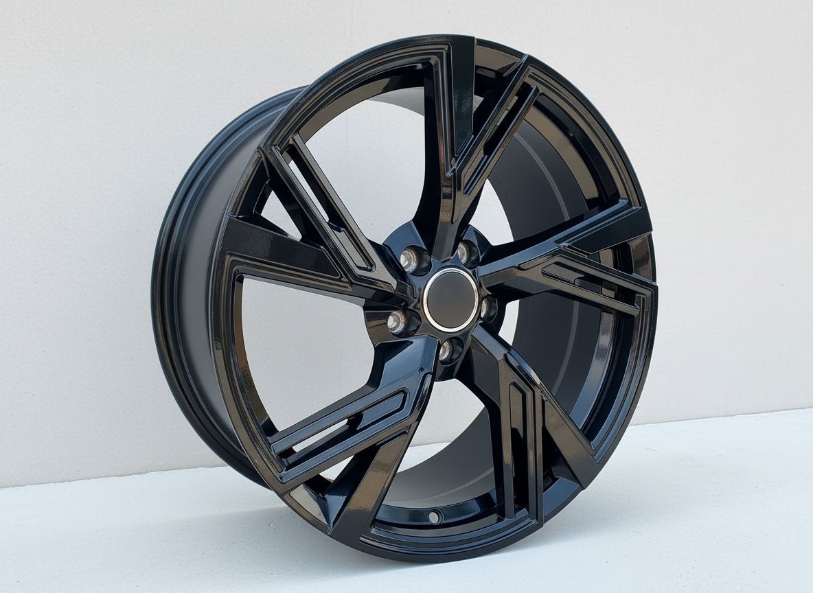 AU9 18X8 5X112 +35 66.6 GLOSS BLACK