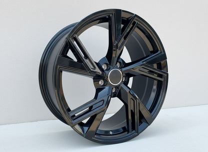 AU9 18X8 5X112 +35 66.6 GLOSS BLACK