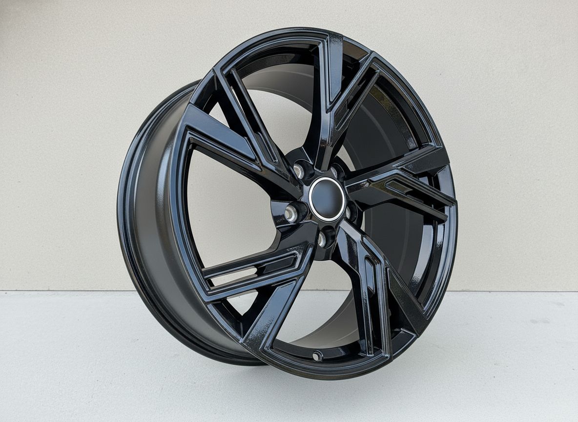 AU9 18X8 5X112 +35 66.6 GLOSS BLACK