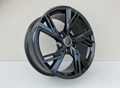 AU9 18X8 5X112 +35 66.6 GLOSS BLACK