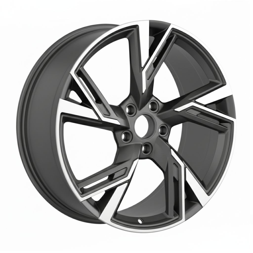 AU9 19x8.5 5x112 +32 66.6 GUN METAL MACHINED FACE