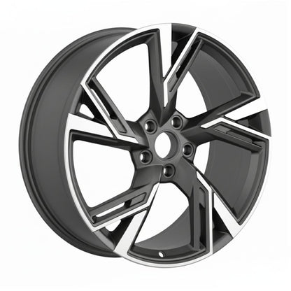 AU9 19x8.5 5x112 +32 66.6 GUN METAL MACHINED FACE