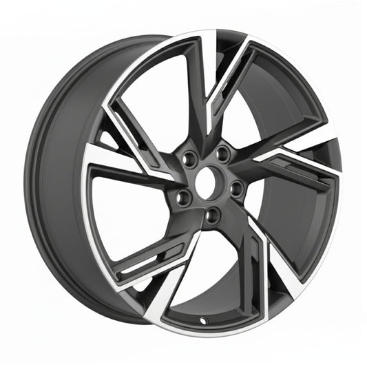 AU9 19x8.5 5x112 +32 66.6 GUN METAL MACHINED FACE