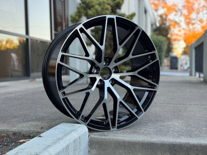 PS1 21x11 5x130 +58 71.6 Black Machined Face