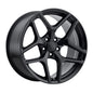 C1 Front: 20x9 Rear: 20x10 5x120 - Matte Black (Staggered Wheels)