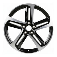 HD1 20x8.5 5x114.3 +35 64.1 Black Machined Face