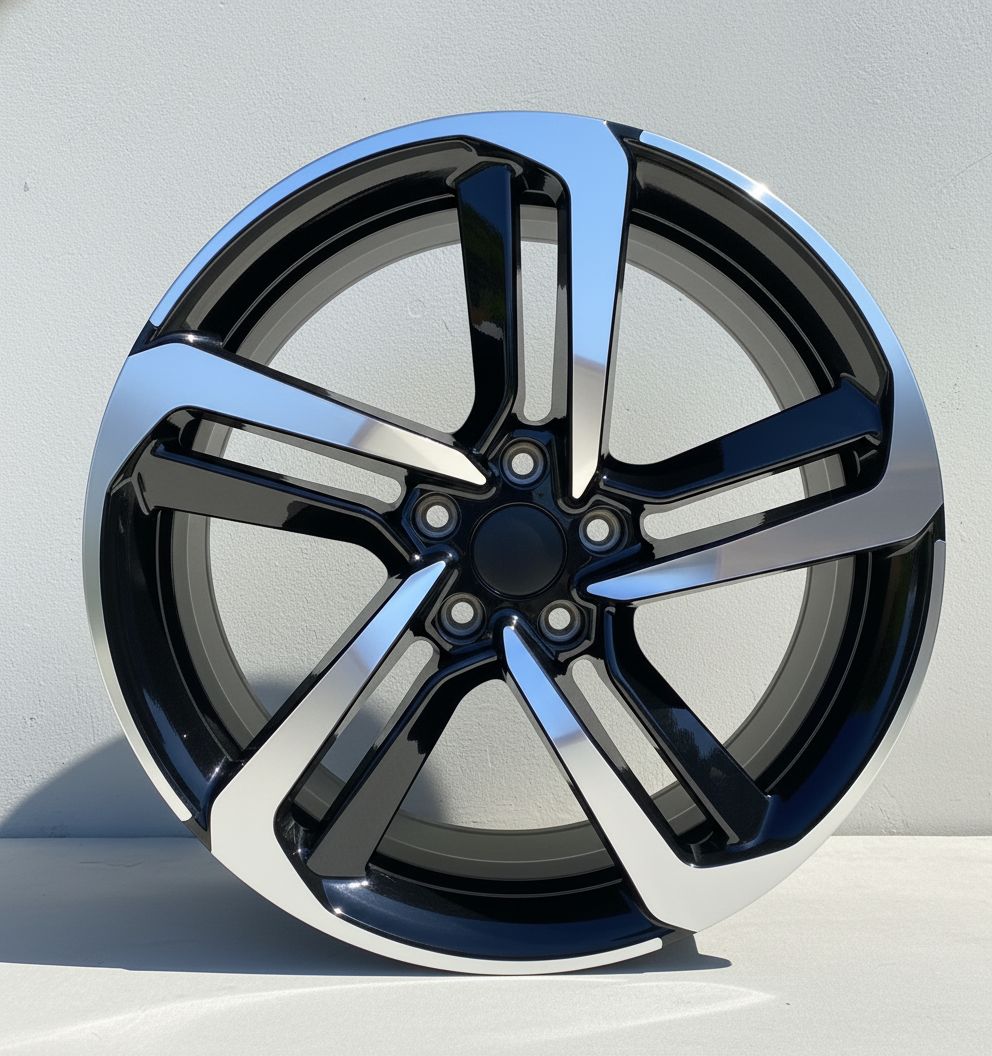 HD1 19x8.5 5x114.3 +35 64.1 Black Machined Face