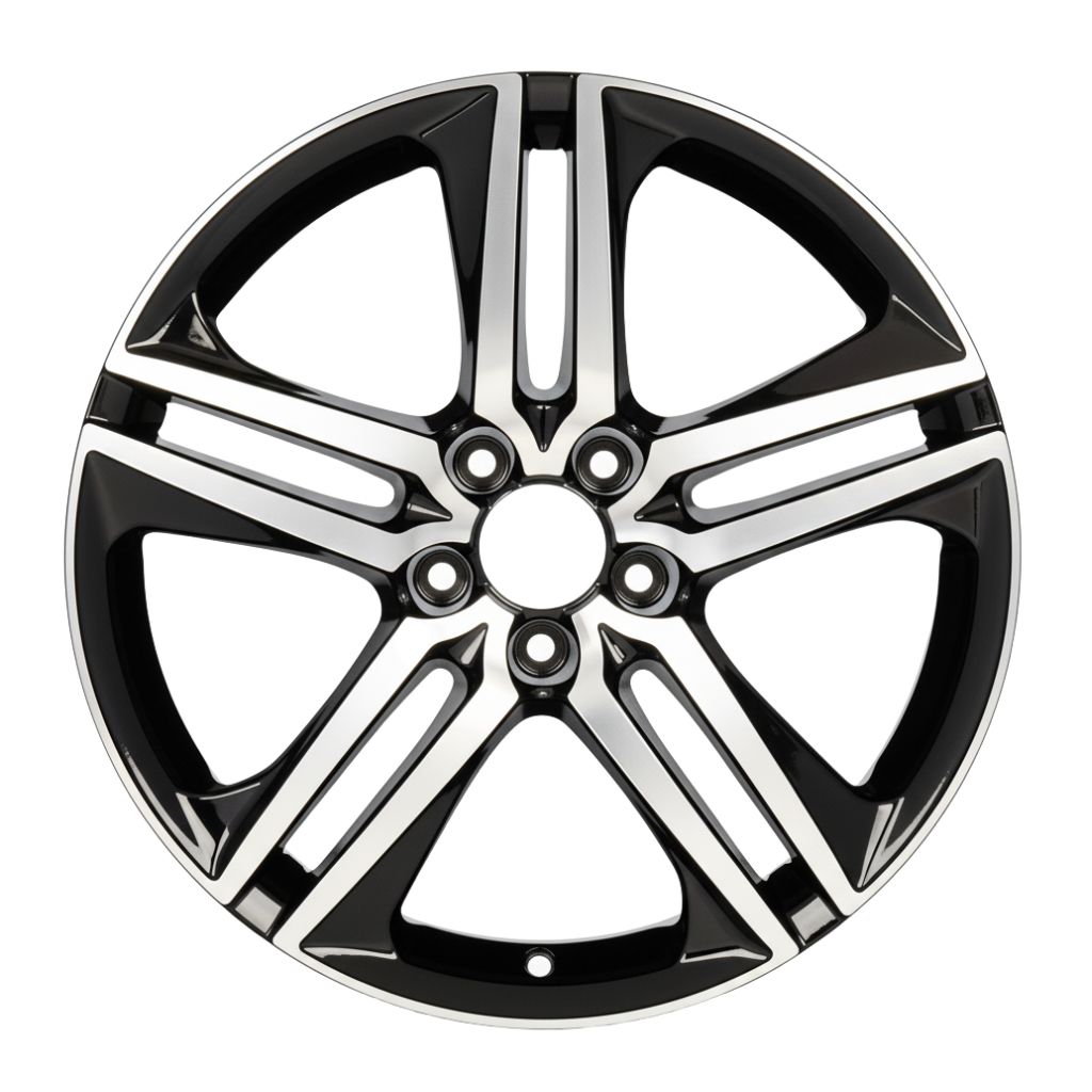 HD2 18x8 5x114.3 +35 64.1 Black Machined Face