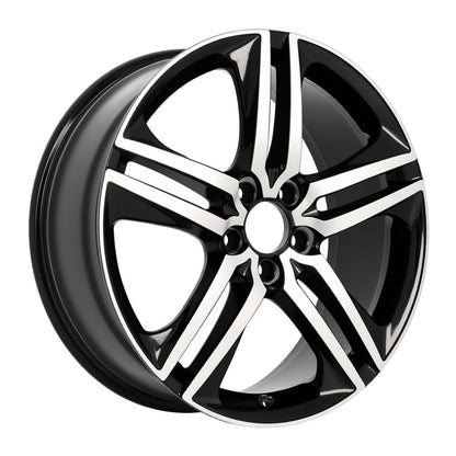 HD2 18x8 5x114.3 +35 64.1 Black Machined Face