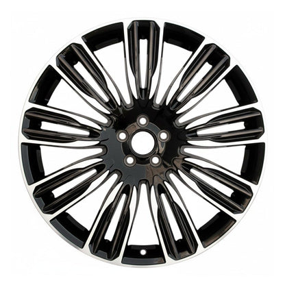 LR1 20x9.5 5x108 +45 63.4 Gloss Black Machined Face