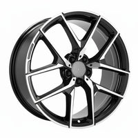 MB19 18x8.5 5x112 +35 66.6 Black Machined Face
