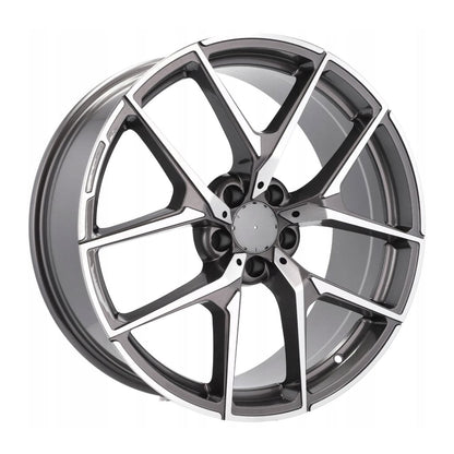 MB19 18x9.5 5x112 +35 66.6 Gunmetal Machined Face