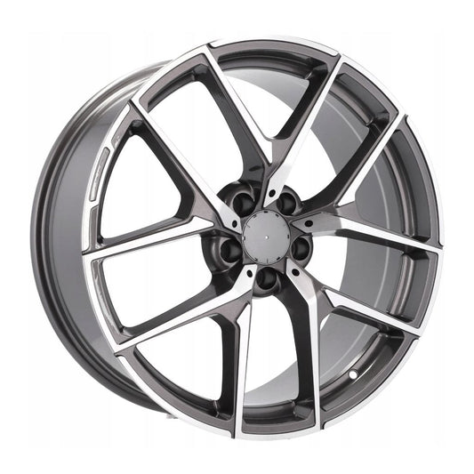 MB19 18x8.5 5x112 +38 66.6 Gunmetal Machined Face