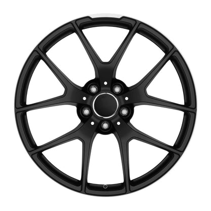 MB1 18x8.5 5x112 +42 66.6 Matte Black Machined Tip