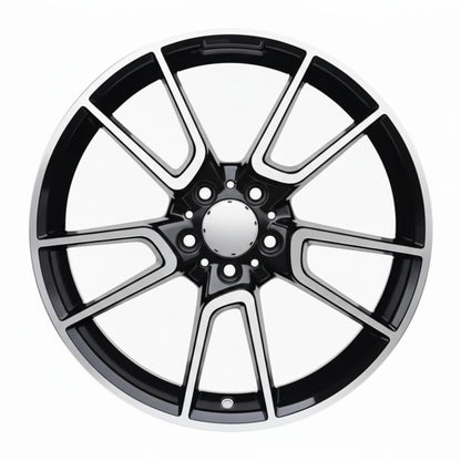 MB10 19x8.5 5x112 +35 66.6 Black Machined Face