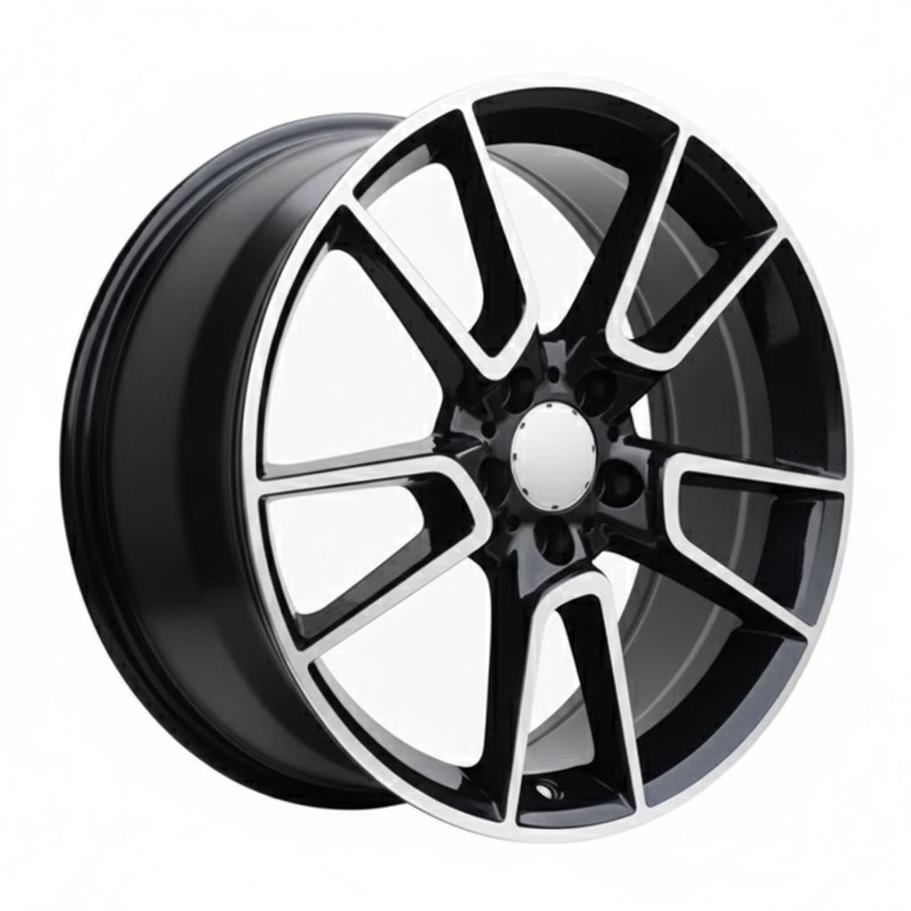 MB10 19x8.5 5x112 +35 66.6 Black Machined Face