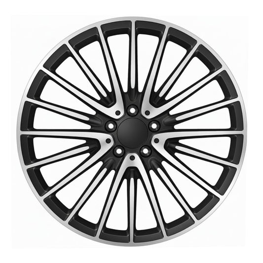 MB15 18x8.5 5x112 +35 66.6 Black Machined Face