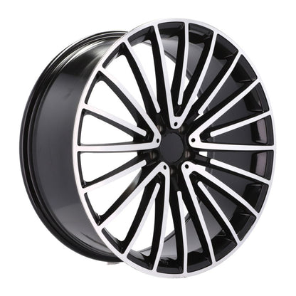 MB15 20x8.5 5x112 +42 66.6 Black Machined Face