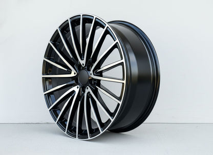 MB15 20x8.5 5x112 +42 66.6 Black Machined Face