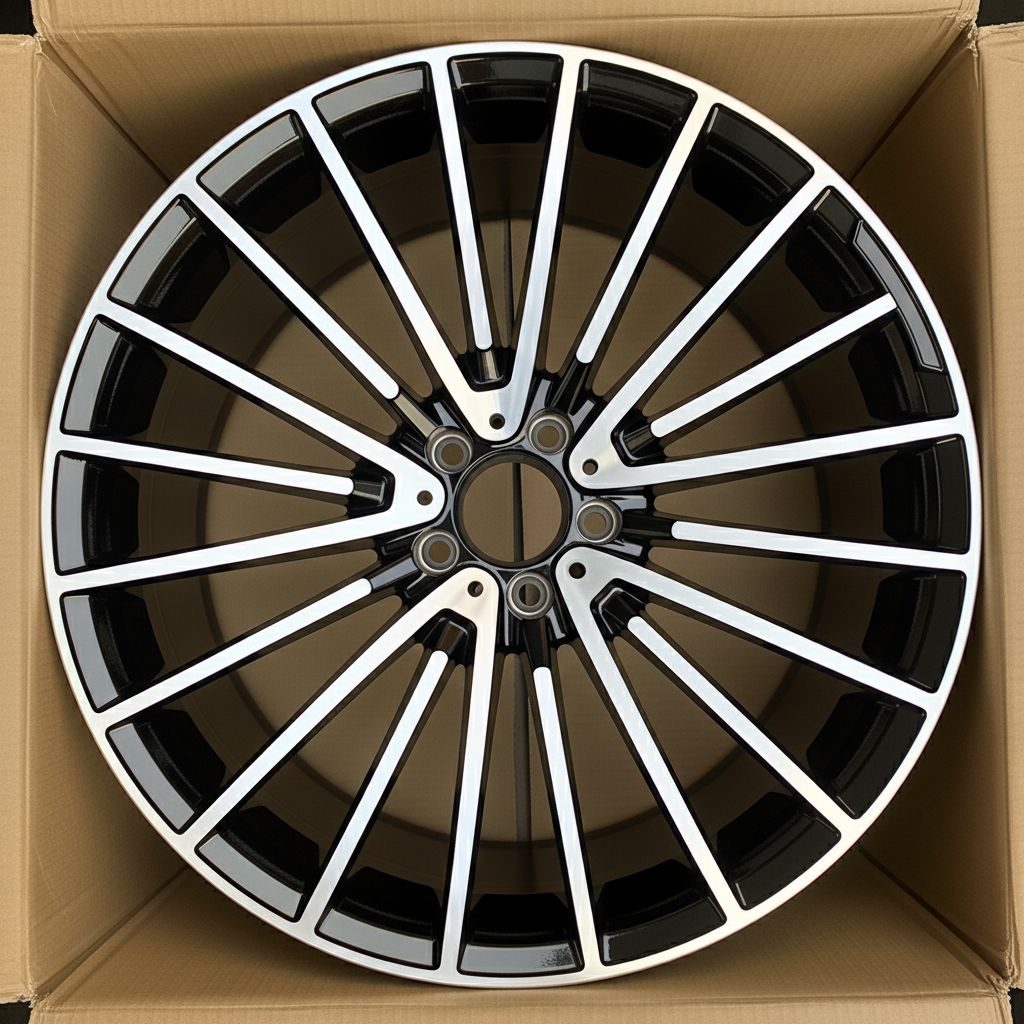 MB15 20x8.5 5x112 +42 66.6 Black Machined Face