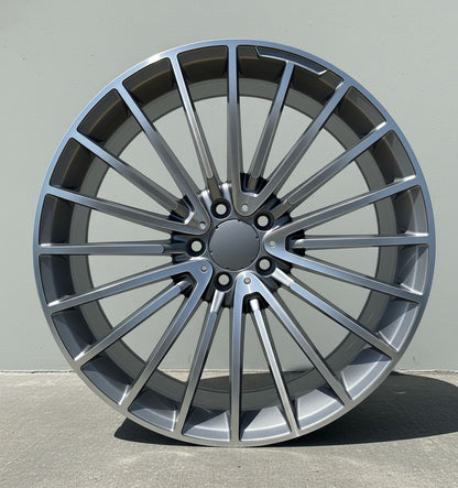 MB15 20x9.5 5x112 +40 66.6 Gunmetal  Machined Face