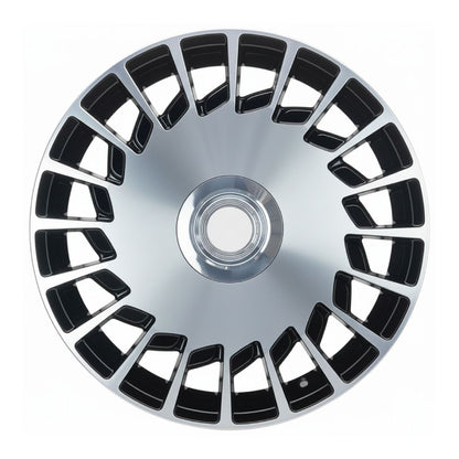 MB16 20x9.5 5x112 +38 66.6 Black Machined Face