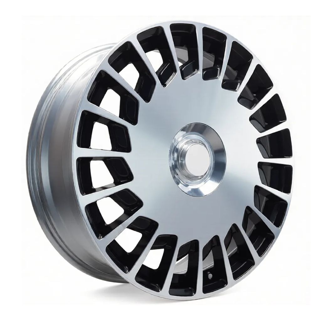 MB16 20x9.5 5x112 +38 66.6 Black Machined Face